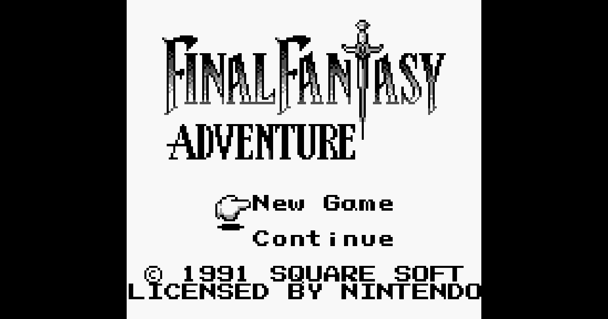 Final buy Fantasy Adventure (Nintendo Game Boy) First SquareSoft Release, Complete