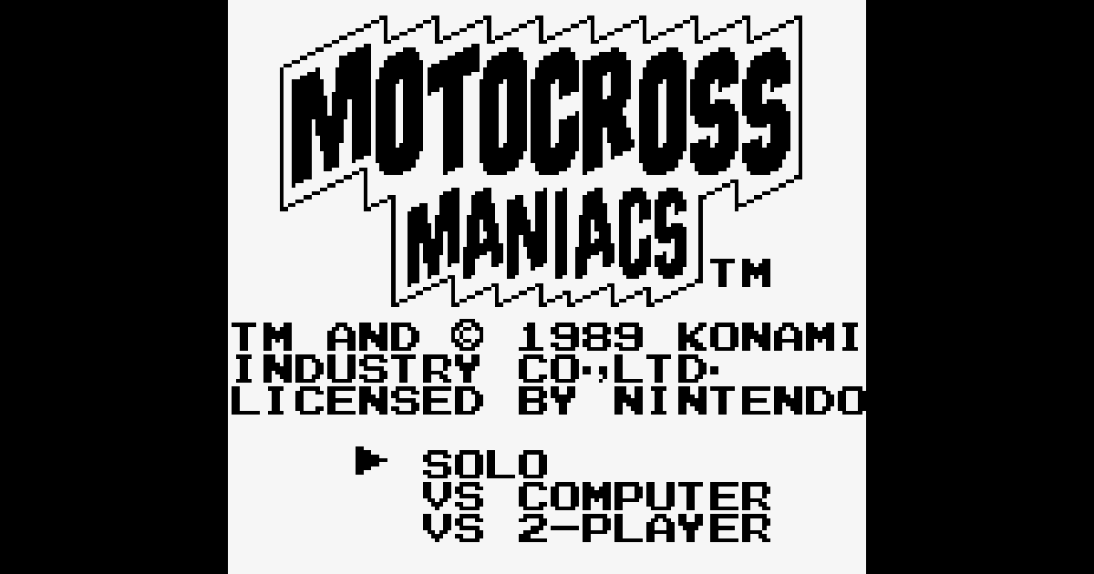 Motocross Maniacs — Game Boy Essentials